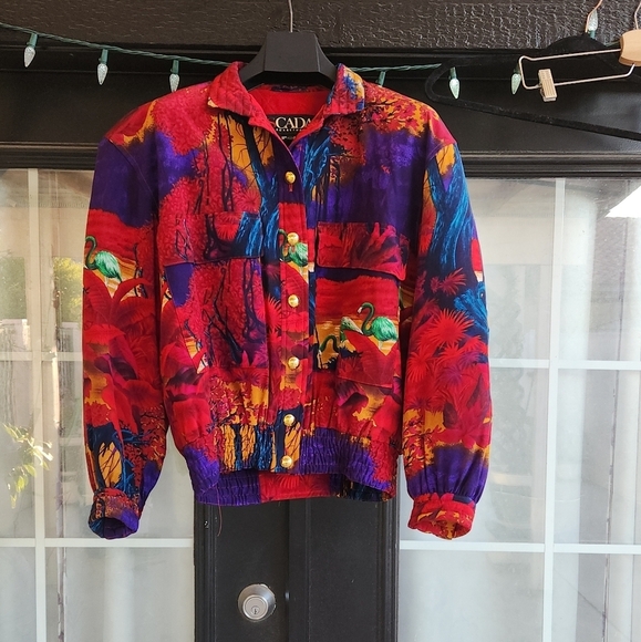 Escada Vintage Silk Bomber - Picture 3 of 11
